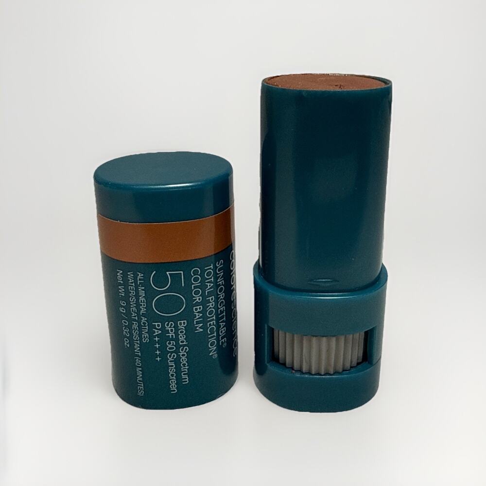 COLORESCIENCE TOTAL PROTECTION COLOR BALM SPF 50 BRONZE 0.32 OZ See Pics
